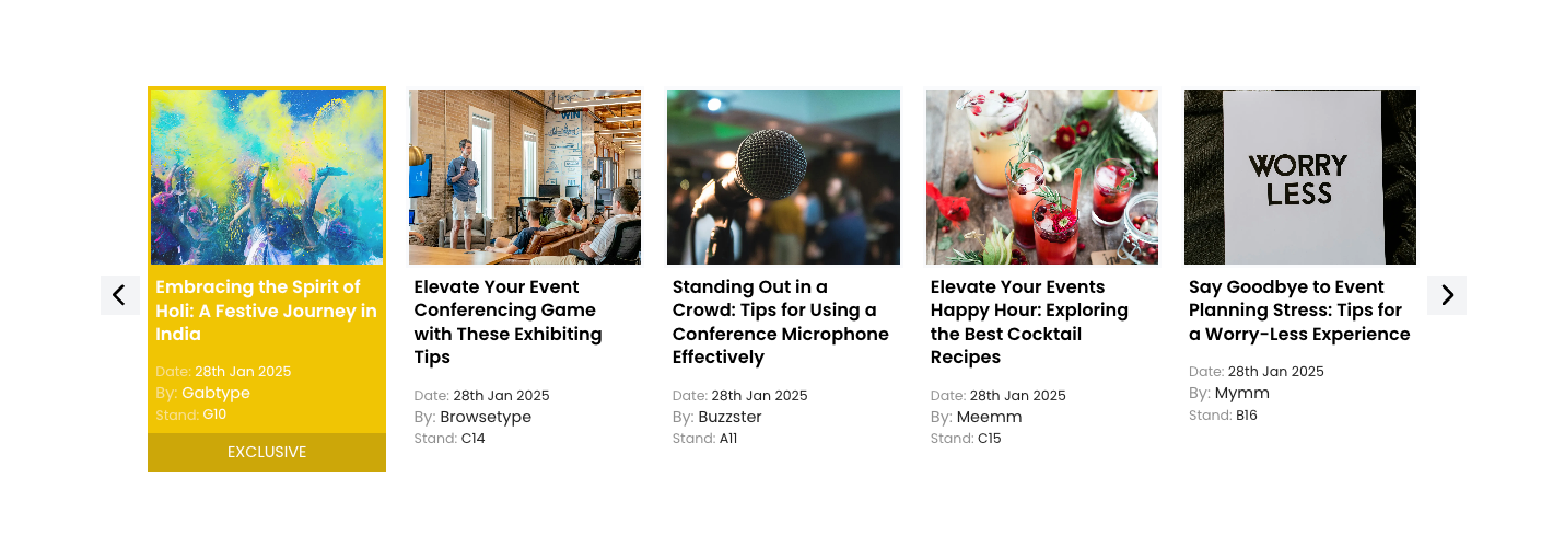 Content Modules - LiveBuzz